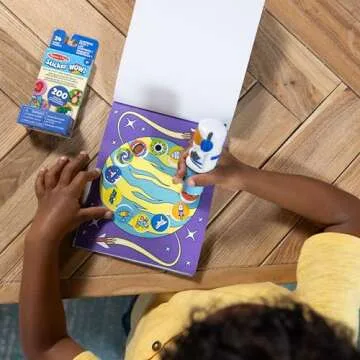 Melissa & Doug Sticker Wow!™ Astronaut Bundle: 24-Page Activity Pad, Sticker Stamper, Mini Activity Pad, 500 Stickers, Arts and Crafts Fidget Toy Collectible Character