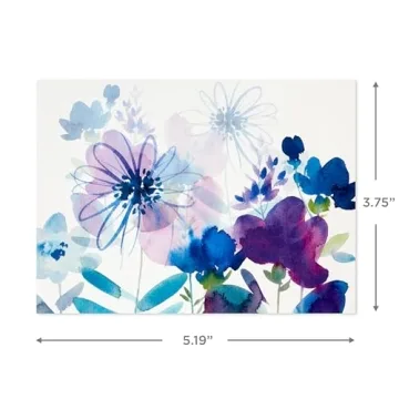 Hallmark Assorted Painted Flower Notecards - 48 Count