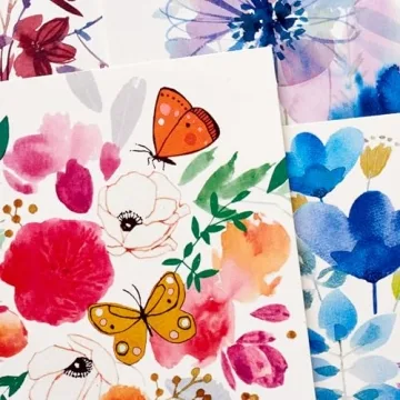 Hallmark Assorted Painted Flower Notecards - 48 Count