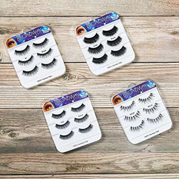 Kiss Broadway Eyelashes Combo Deal 6-Packs for Glam