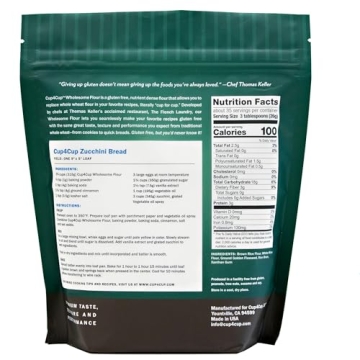 Cup4Cup Wholesome Gluten-Free Flour - Perfect 1:1 Baking Mix