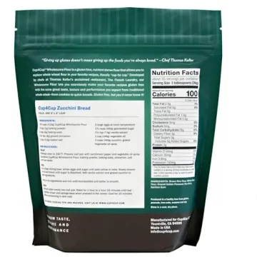 Cup4Cup Wholesome Gluten-Free Flour - Perfect 1:1 Baking Mix