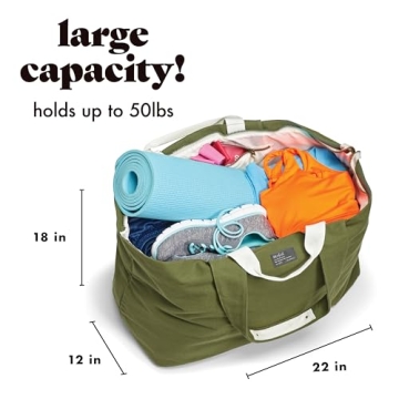 Fit & Fresh Olive Weekender Bag - Spacious Travel Tote