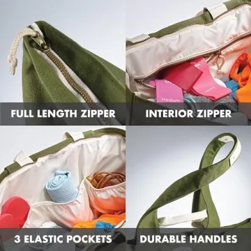 Fit & Fresh Olive Weekender Bag - Spacious Travel Tote