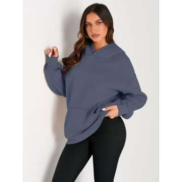 EFAN Women's Oversized Hoodies Sweatshirts Pullover Fleece Sweaters Long Sleeve Winter Fall Fashion ...