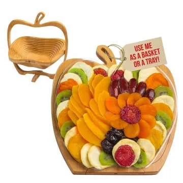 Dried Fruit Gift Basket - Healthy Gourmet Snack Tray