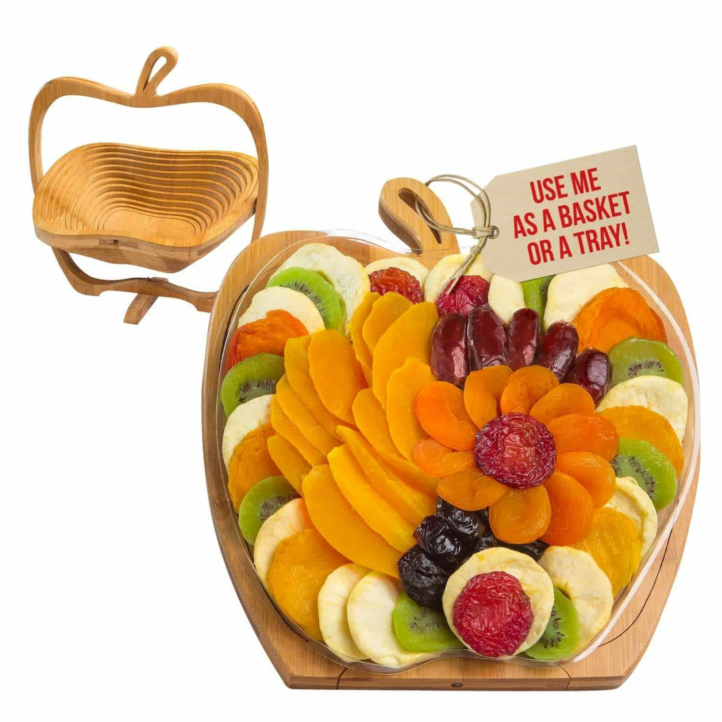 Dried Fruit Gift Basket - Healthy Gourmet Snack Tray