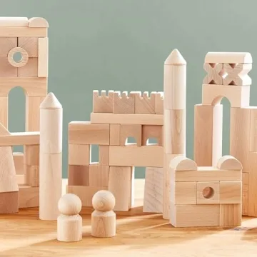 HABA Extra Large 102 Piece Wooden Building Block Set