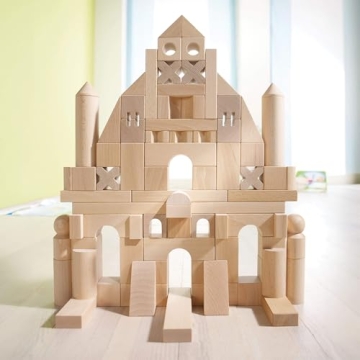 HABA Extra Large 102 Piece Wooden Building Block Set