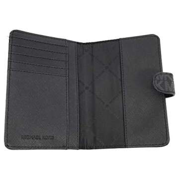 Michael Kors Jet Set Black Passport Case Wallet