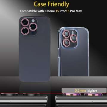 Rayorcon Camera Lens Protector for iPhone 15 Models