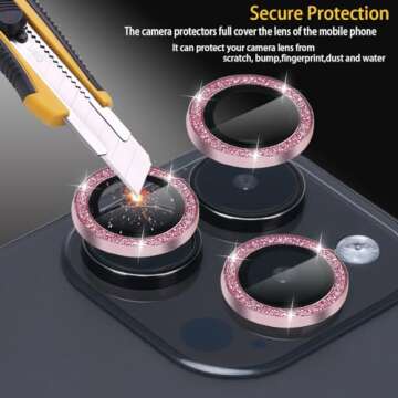 Rayorcon Camera Lens Protector for iPhone 15 Models