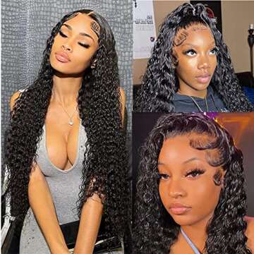 Siyun Show Deep Wave Lace Front Wigs Human Hair Wigs for Black Women 13x4 Lace Front Wigs Human Hair...