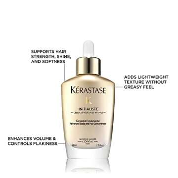 Kerastase Initialiste Hair Serum | Hair & Scalp Treatment | Thickens, Strengthens & Prevents Damage | Adds Softness & Shine | For Thin & Weakened Hair | 2.2 Fl Oz