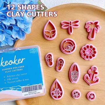 Keoker Summer Polymer Clay Cutters for Jewelry Making
