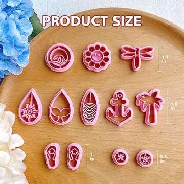 Keoker Summer Polymer Clay Cutters for Jewelry Making