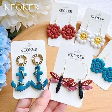 Keoker Summer Polymer Clay Cutters for Jewelry Making