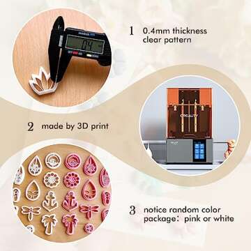 Keoker Summer Polymer Clay Cutters for Jewelry Making