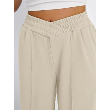 High Waisted Wide Leg Sweatpants for Women