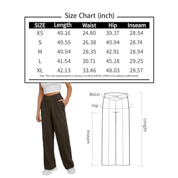 High Waisted Wide Leg Sweatpants for Women