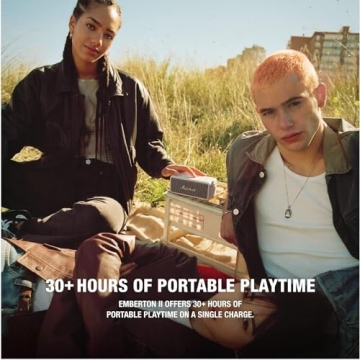 Marshall Emberton II Portable Bluetooth Speaker in Cream