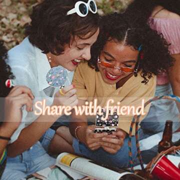 Blulu 24 Pcs Floral Compact Mirrors for Women