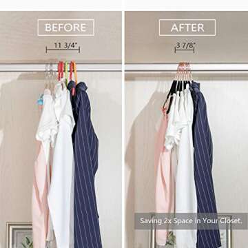 MIZGI Velvet Pants Hangers - Space Saving & Stylish