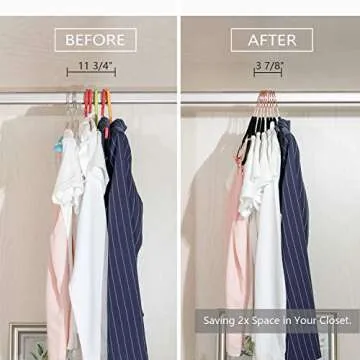 MIZGI Velvet Pants Hangers - Space Saving & Stylish