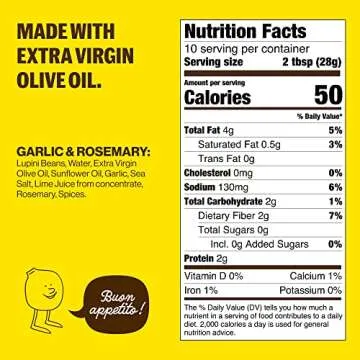 Brami Lupini Bean Hummus | 0g Sugar, Keto & Vegan Friendly