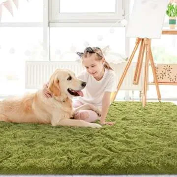 LOCHAS Ultra Soft Indoor Area Rugs - 2x3 Feet Green