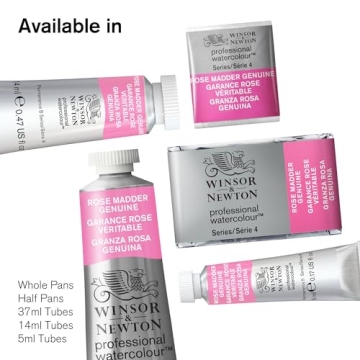 Winsor & Newton Professional Watercolor Paint Set, 24 Half Pans