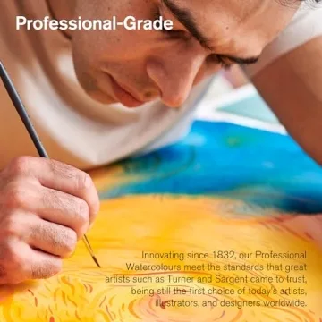 Winsor & Newton Professional Watercolor Paint Set, 24 Half Pans