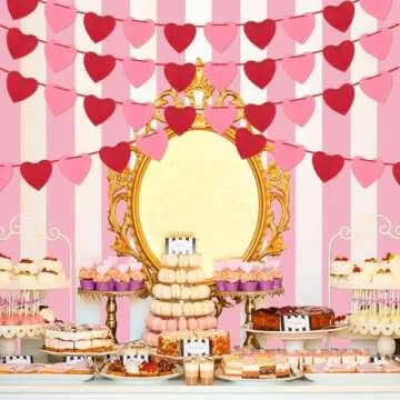 Heart Garland Decor for Valentine's Day & Weddings