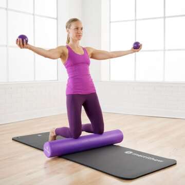 STOTT PILATES Merrithew Toning Ball – 1 lb (Purple)