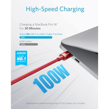 Anker USB-C to USB-C Cable 6FT Fast Charging 2-Pack