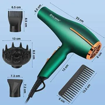 Pro Ionic Salon Hair Dryer Powerful Lightweight For Fast Drying