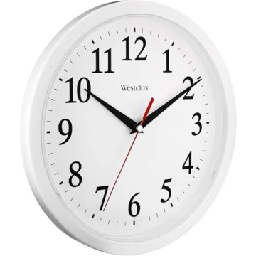 Westclox 10-inch Basic Wall Clock - Easy to Read, Classic Design