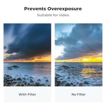 K&F Concept 67mm Variable ND Lens Filter ND8-ND128 (3-7 Stop) Waterproof VND Filter with 28 Multi-Coatings for Camera Lens (Nano-X Series)