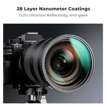 K&F Concept 67mm Variable ND Lens Filter ND8-ND128 (3-7 Stop) Waterproof VND Filter with 28 Multi-Coatings for Camera Lens (Nano-X Series)