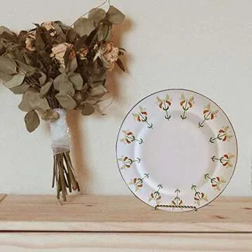 HOHIYA Gold Plate Stands - Perfect for Displaying Plates