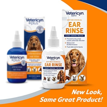 Vetericyn Plus Dog Ear Rinse | Gentle Ear Cleaner for Pets