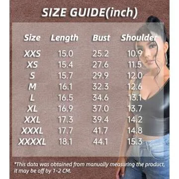 Floerns Women's PU Leather V Neck Sleeveless Solid Camisole Crop Tank Top Black XXL