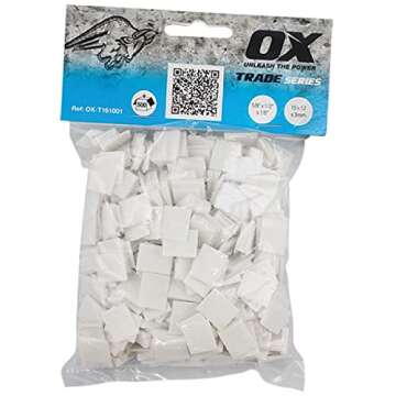 OX Tools OX-T161001 OX Trade Small White Wedges (Pack of 500)
