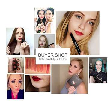 NAQIER Matte Lipstick Set, 8PCS Nude Moisturizer Smooth Lip Stick, Waterproof Matte Lipstick Make up Velvet lip gloss Cosmetic