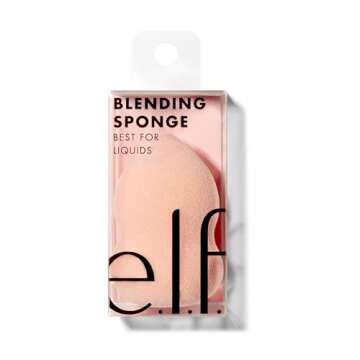 e.l.f. 84046 Cosmetics Blending Sponge, Flawlessly Applies Makeup for a Smooth, Professional Finish(...