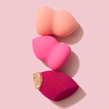 e.l.f. 84046 Cosmetics Blending Sponge, Flawlessly Applies Makeup for a Smooth, Professional Finish(1)