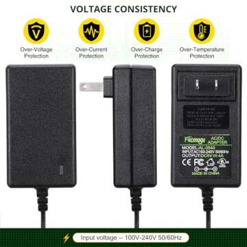 Facmogu 5V 4A AC to DC Power Adapter for Versatile Use