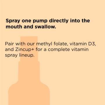 nbpure Organic & Vegan Vitamin Methyl B12 Spray – Natural Energy, Mood, & Nerve System Support for...