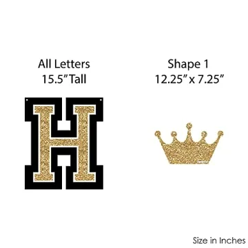 Big Dot of Happiness HOCO Dance - Large Homecoming Decorations - HOCO - Outdoor Letter Banner