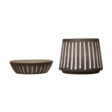 Creative Co-Op Terra Cotta Plant Pot Set - Stylish Dècor